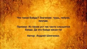 Что такое Байда