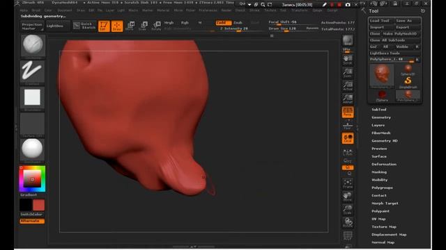 скульптинг железного человека в ZBrush смотреть онлайн