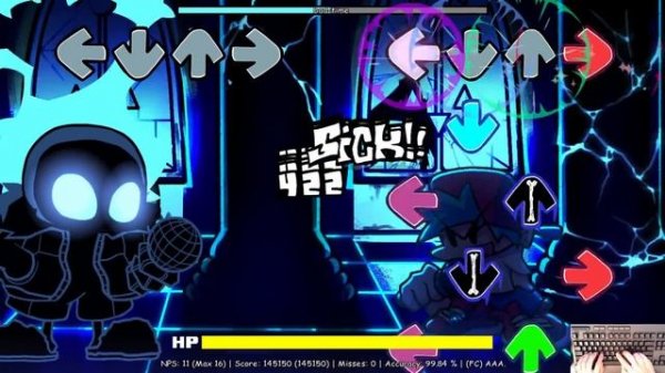 FNF Indie Cross Sans - Bad Time (Nightmare) (4k)
