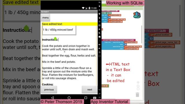 Tutorial App Inventor SQLite edit and save data смотреть онлайн