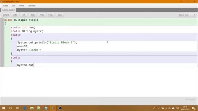 Multiple Static Block - Core Java || With BlueJ смотреть онлайн