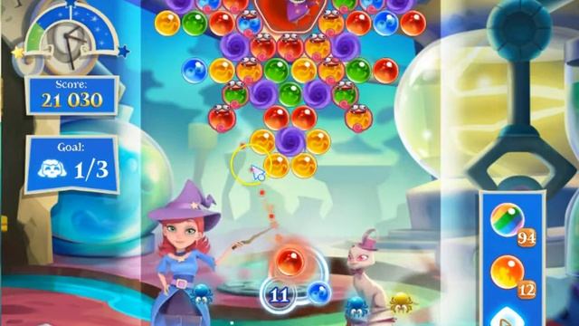 Bubble Witch 2 Saga Level 2022 with no booster & 4 bubbles left смотреть онлайн