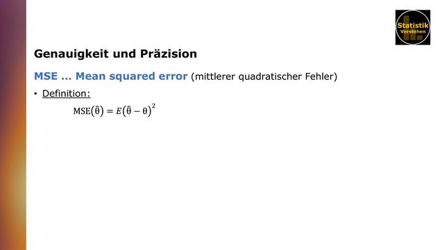 Gütekriterien für Punktschätzer II: Genauigkeit, Präzision und Mean squared error (MSE) смотреть онлайн