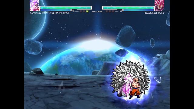 Goku SSJ Infinity Ultra Instinct (New) VS Goku Black SSJ3 Rose in Jump Force Mugen смотреть онлайн