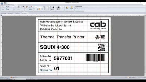 cablabel S3 tutorial: Label set up