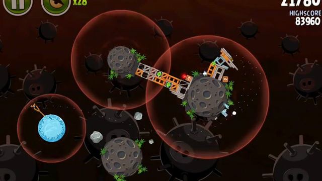 Angry Birds Space Danger Zone Level 1 Danger Zone D-1 3 Stars Walthrough Tutorial смотреть онлайн
