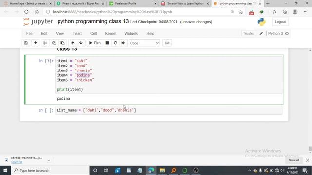 14 python tutorial | Create LIST in python | python list with example in hindi смотреть онлайн