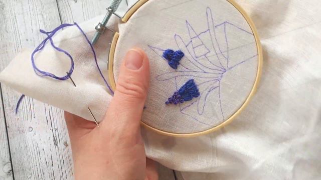 Embroidery For Beginners/ Spring Flowers/ Muscari