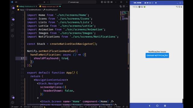 Como colocar notificações - Expo Notification | CURSO COMPLETO DE REACT NATIVE PARA INICIANTES смотреть онлайн