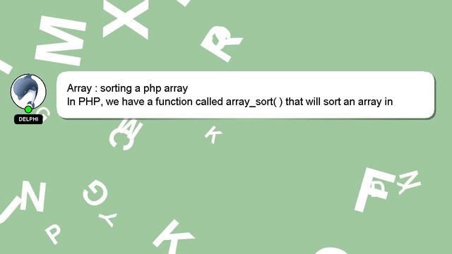 Array : sorting a php array смотреть онлайн