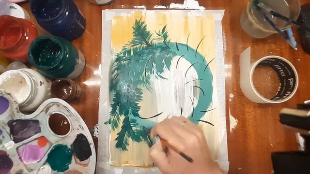 Как нарисовать Новогодний венок. Рисуем Новогодний рисунок. Правополушарное рисование. Новый год смотреть онлайн