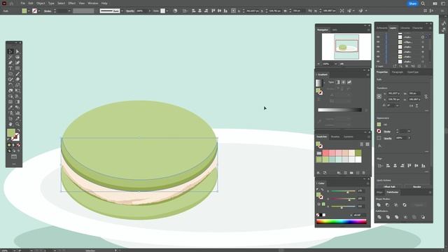 HOW TO DRAW YUMMY MACARONS IN ADOBE ILLUSTRATOR смотреть онлайн