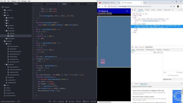 Programming DVD Screen Saver With Javascript! смотреть онлайн