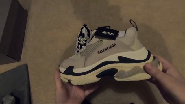 Balenciaga triple s beige/black size 40 смотреть онлайн