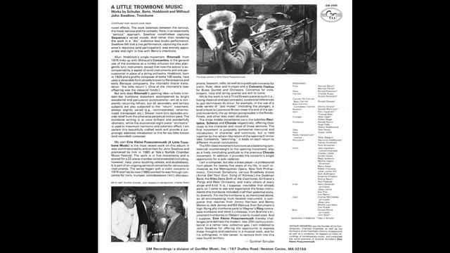 John Swallow: A Little Trombone Music / SIDE ONE смотреть онлайн