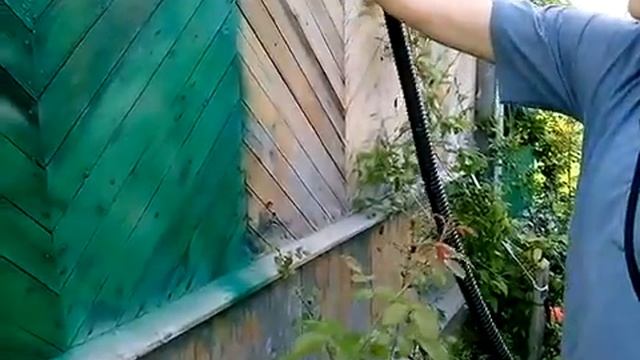 ПОКРАСКА ДАЧНОГО ДОМА КРАСКОПУЛЬТОМ смотреть онлайн