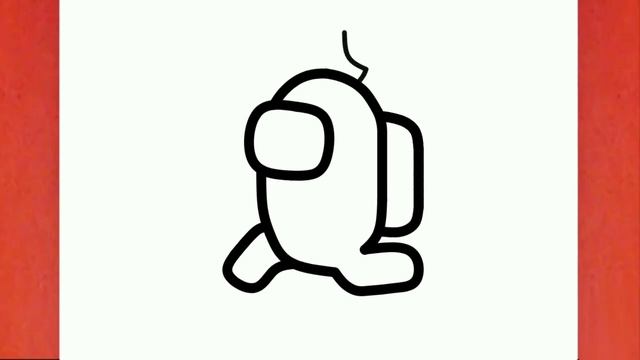 How to Draw Among Us Character Run Fast | Dibujos De Among Us смотреть онлайн