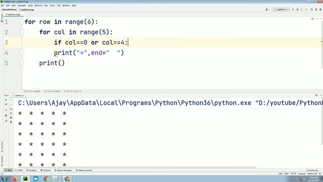 how to print pattern W in python in hindi - Letter W kaise banaye смотреть онлайн