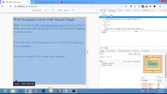 Use of HTML CSS and Java Script | Free Web Development Course in Hindi | Tech Guru Manjit смотреть онлайн