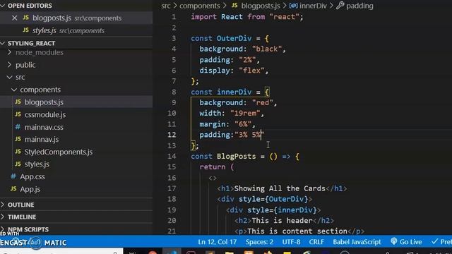 Three Best ways to style react components-Part1 смотреть онлайн