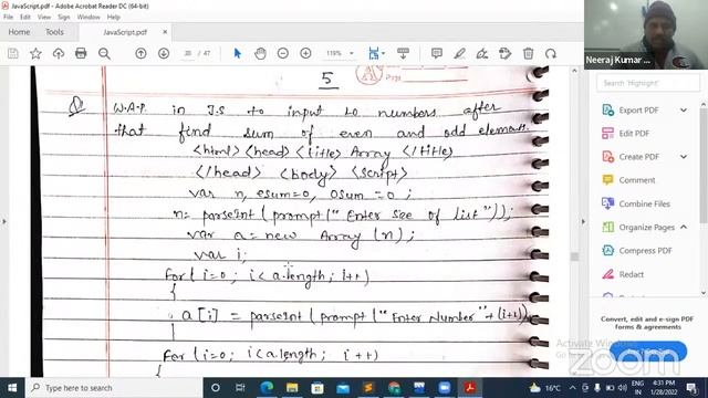 PHP(METHODS OF ARRAY OBJECT) BCA & BSCIT 2ND YEAR,28-01-22 смотреть онлайн