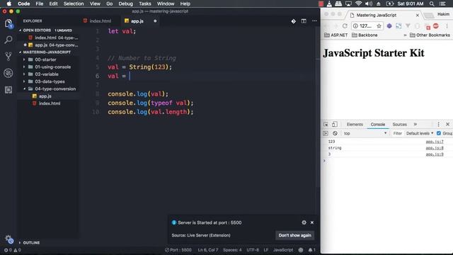 Modern JavaScript Tutorial - 04 Mengubah Tipe Data ke dalam String смотреть онлайн
