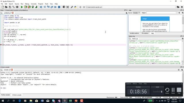 Classification using Sklearn смотреть онлайн