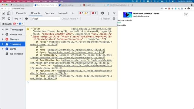 #8 Footer Widgets Next.js | React WooCommerce REST API | woocommerce react theme | tutorial смотреть онлайн