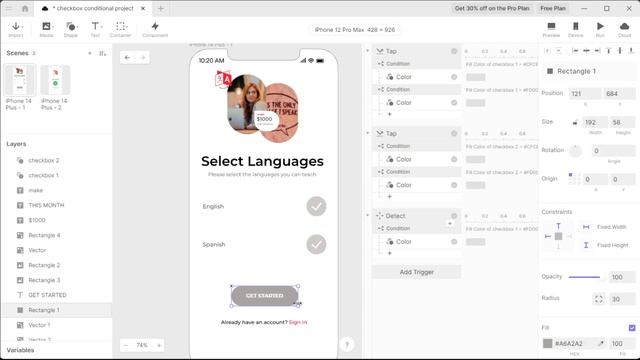How To Add Realistic Conditional Logic To Figma Prototype | Figma and Protopie (2022) смотреть онлайн