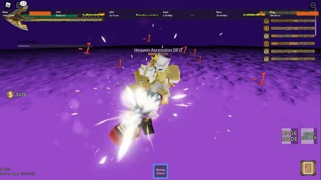 TW + Boxing = Beat Dio Over Heaven -- YBA Roblox -- смотреть онлайн