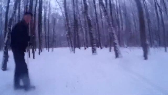 Зимний лес. Снежная покатушка смотреть онлайн