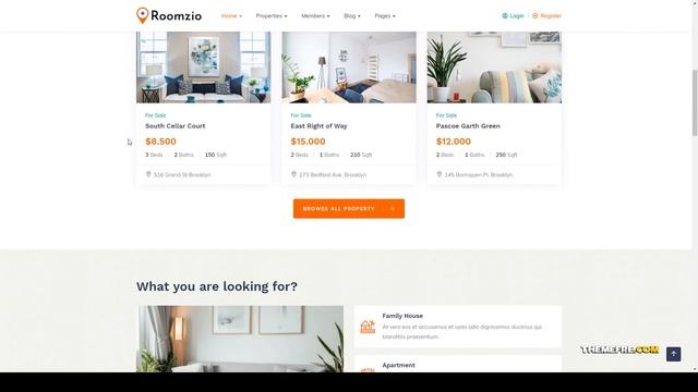 Roomzio - Real Estate WordPress Theme google maps house Build Website смотреть онлайн
