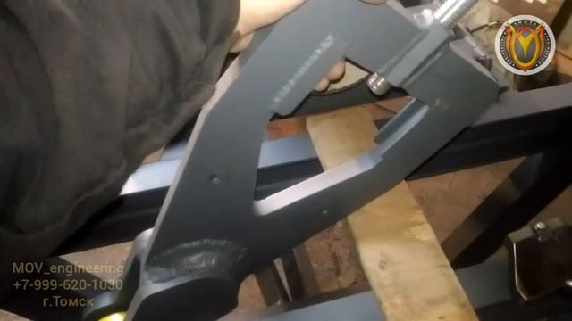 Стенд для разбора штоков гидроцилиндров от MOV_engineering смотреть онлайн