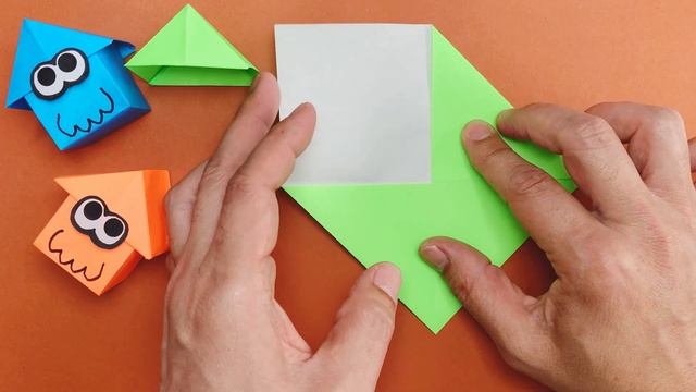 【折り紙】可愛い簡単イカボックスの箱の作り方　スプラトゥーン3（origami toys Splatoon3 squid box) смотреть онлайн