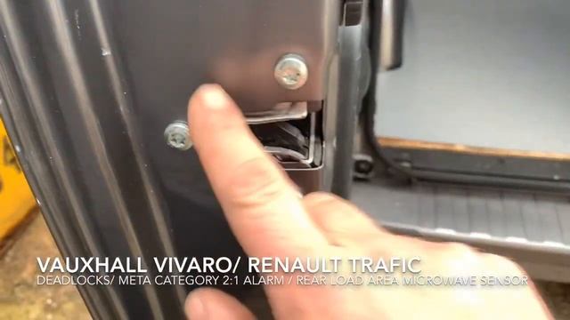 Vauxhall Vivaro / Renault Trafic Security Package. Deadlocks/ Alarm/ Immobiliser