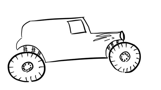 ART FOR KIDS ? How to Draw Monster Jam GRAVE DIGGER MONSTER TRUCK смотреть онлайн
