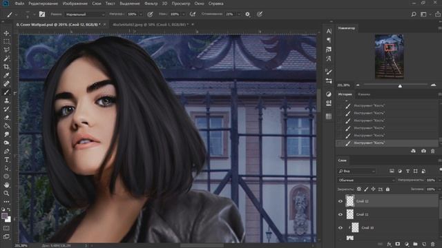 Lanetlenmiş Ruhlar Yetimhanesi. Процесс рисования волос // Photoshop Lesson смотреть онлайн
