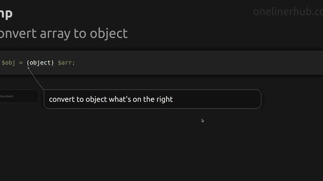 Convert array to object смотреть онлайн
