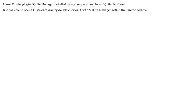 Unix & Linux: Open SQLite database with SQLite Manager смотреть онлайн