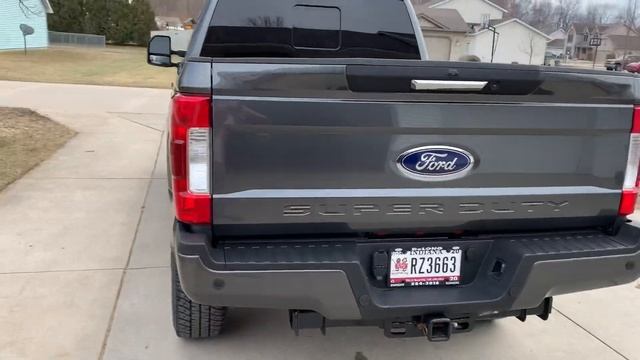 2019 Ford F350 Superduty Lariat Sport 6.7 powerstroke Magnetic Grey смотреть онлайн