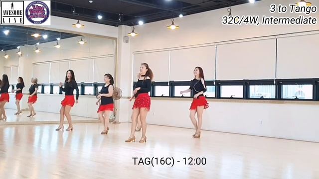 3 to Tango Line Dance Demo(Intermediate) смотреть онлайн