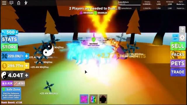 Christmas Update! Got Best Sword & Elemental Pet Team! - Ninja Legends (ROBLOX) смотреть онлайн