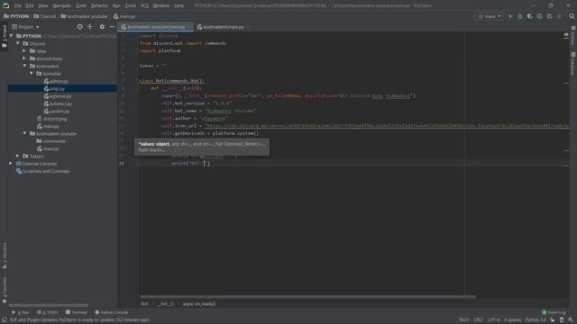 Discord Bot Kodlama #1 | Discord Kütüphane Kurulumu, İlk Komutlar, Discorda Bot Ekleme смотреть онлайн