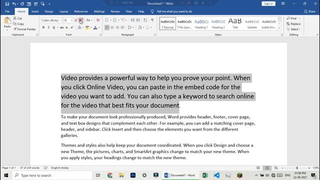 HOW TO INCREACE OR DECREACE FONT SIZE || MS OFFICE 2019 смотреть онлайн