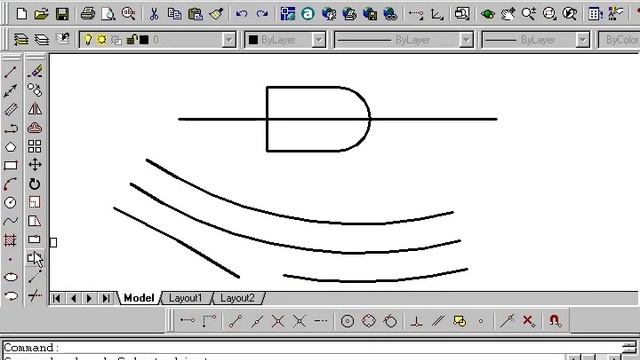 45 AutoCad 2002 Comando Break смотреть онлайн