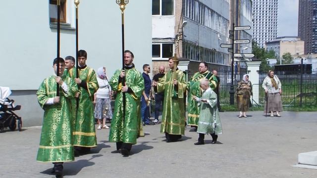 Обретение честных мощей прп. Сергия, игумена Радонежского. Отпуст, Крестный ход. смотреть онлайн