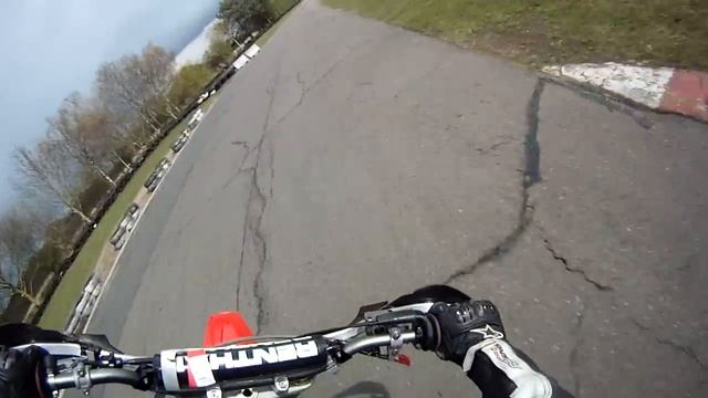 Honda crf450r supermoto @ Swaffham - highside. смотреть онлайн