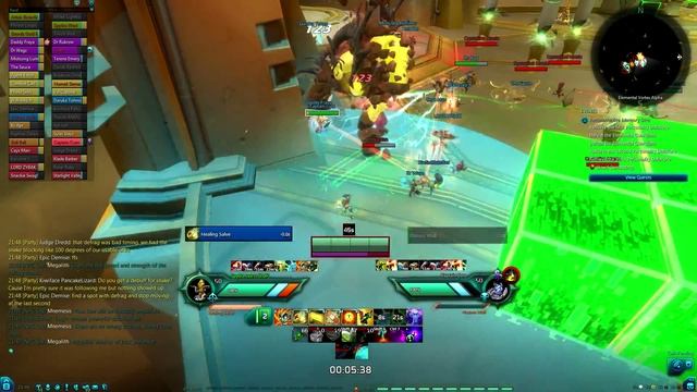 Wildstar - Datascape(40) - Elemental Pairs(Megalith/Mnemesis) - HPS Spellslinger PoV смотреть онлайн