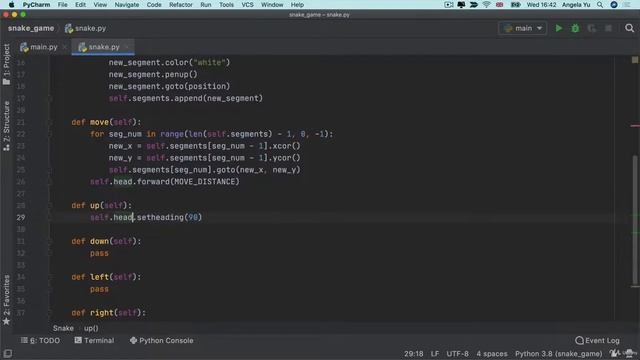 How to Control the Snake with a Keypress | 100 Days of Code: Complete Python Pro Bootcamp for 2022 смотреть онлайн