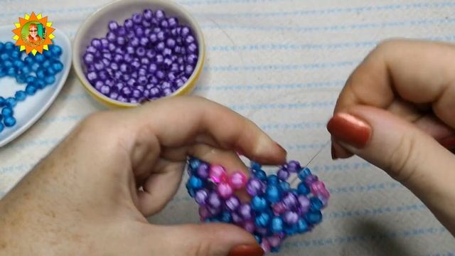 Маленькая вазочка из бусин - мастер-класс смотреть онлайн